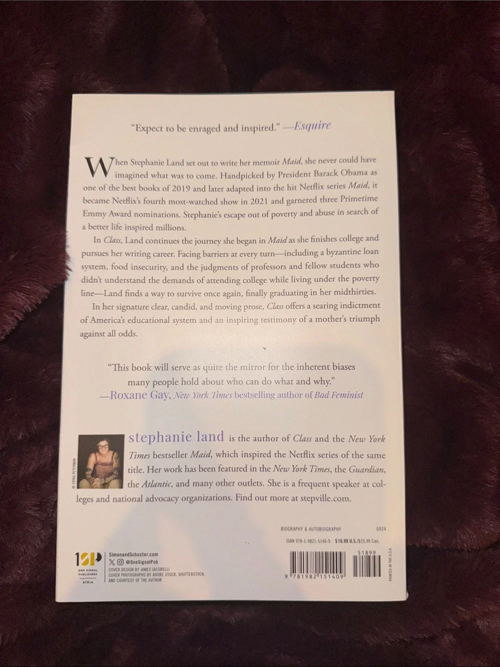 Class book by Stephanie Land